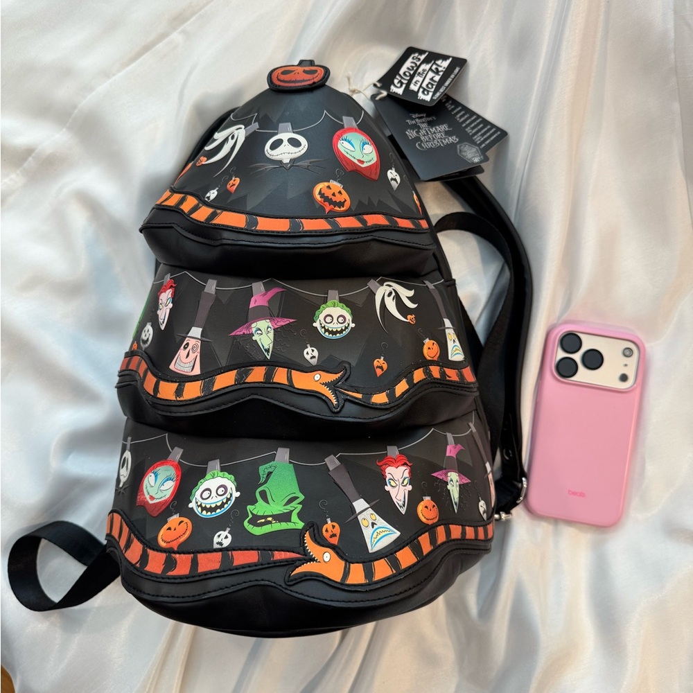 Black nightmare before Christmas Halloween Themed Backpack